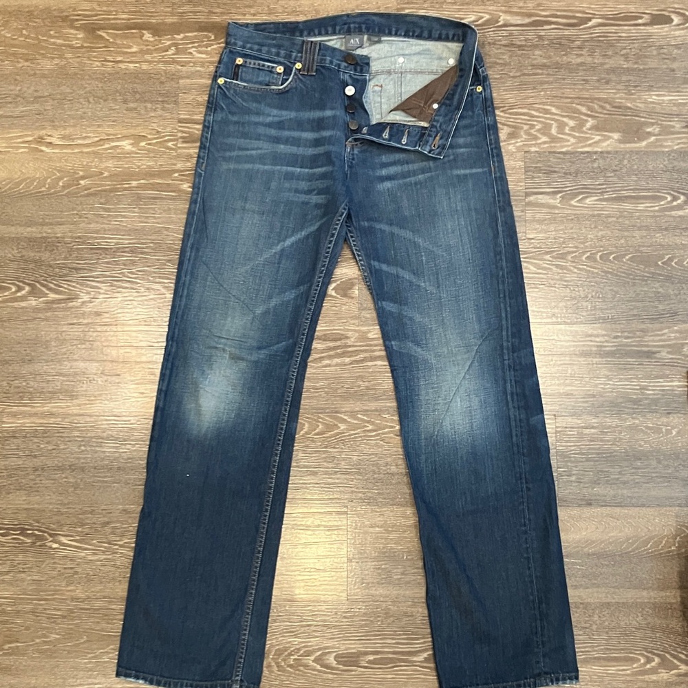A/X Armani Exchange Men's Indigo Straight Jeans